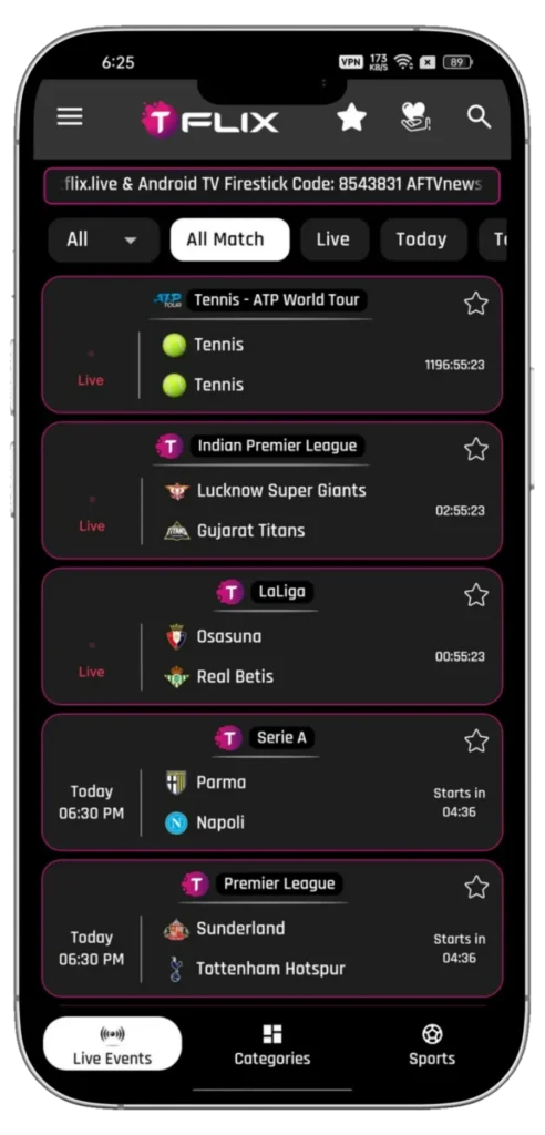 TFlix APK – Download Latest Version v1.0.1 3 TFlix APK Screenshot 1